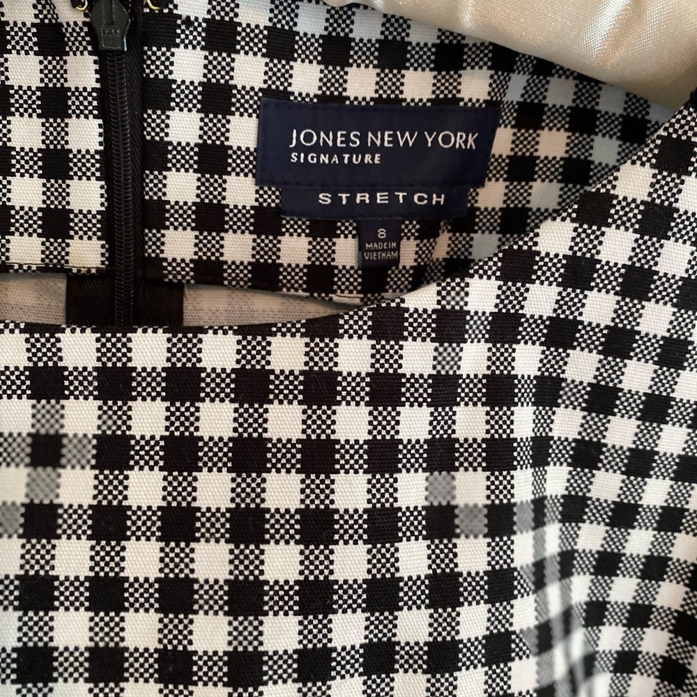 Vintage90s Jones New York Gingham Dress - Picture 2 of 4